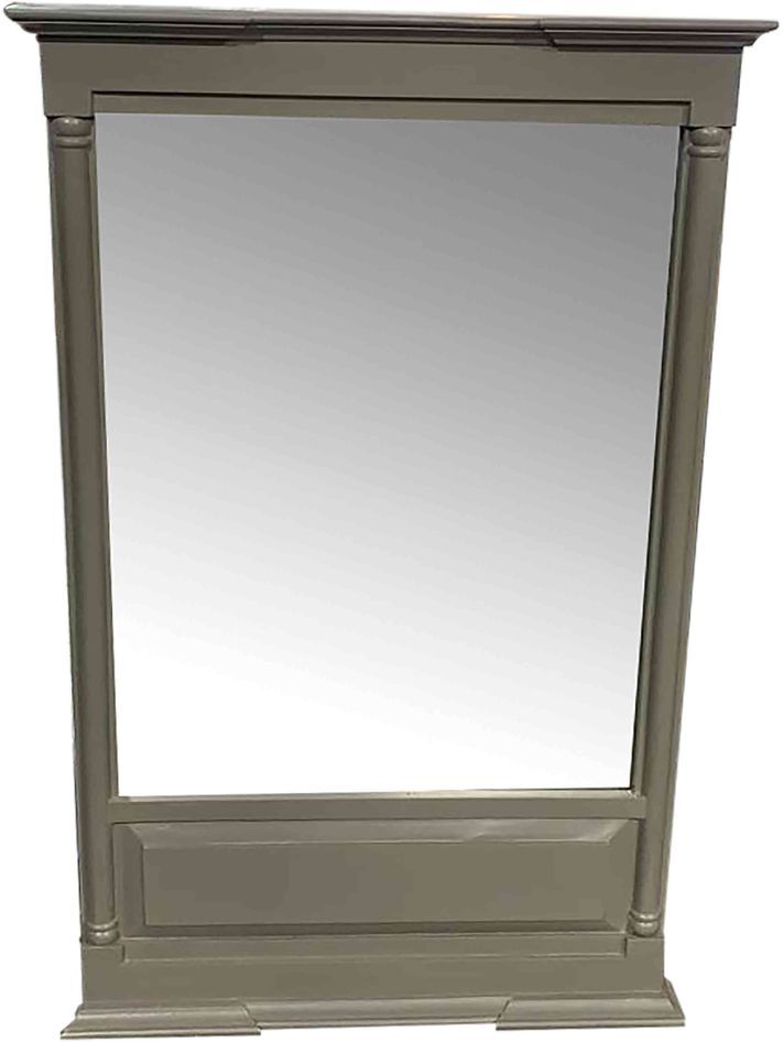 Decoclico Miroir trumeau en manguier peint 58 x 91 cm vert de gris Mareuil