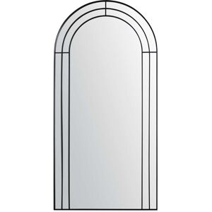 Maisons du Monde Grand miroir arche en metal noir 90x180