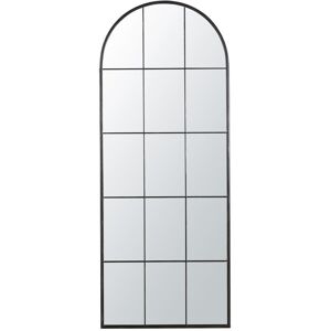 Maisons du Monde Grand miroir fenetre arche en metal noir 71x180