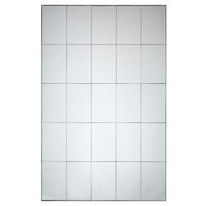 Maisons du Monde Grand miroir fenetre rectangulaire en metal noir 110x170