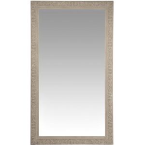 Maisons du Monde Grand miroir rectangulaire a moulures beige 120x210