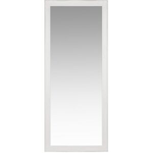 Maisons du Monde Grand miroir rectangulaire a moulures en bois de paulownia blanc 80x190