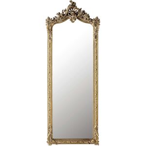 Maisons du Monde Grand miroir rectangulaire a moulures en resine doree 64x168