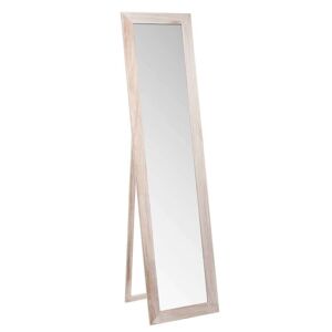 Maisons du Monde Grand miroir rectangulaire sur pied en bois de paulownia 160x40