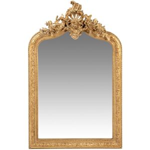 Maisons du Monde Miroir rectangulaire a moulures en paulownia dore 62x96