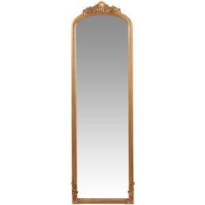 Maisons du Monde Miroir rectangulaire sur pied a moulures dorees 43x140