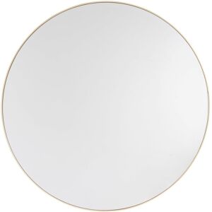 Maisons du Monde Miroir rond biseaute en metal dore D100