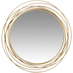 Maisons du Monde Miroir rond en metal filaire dore 91x94