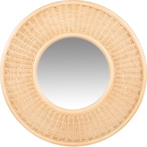 Maisons du Monde Miroir rond en rotin tresse D80