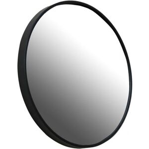 Decoclico Miroir rond en metal noir mat 100 cm