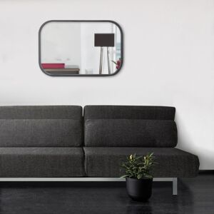 Drawer Miroir rectangulaire industriel 40x60 noir