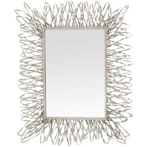 EMDE Miroir rectangulaire filaire argente 35x54 int et 71x87cm ext