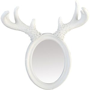 EMDE Miroir ovale a cornes d'elan 35,5x36cm