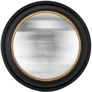 EMDE Miroir rond noir convexe 80cm