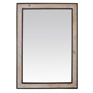 EMDE Miroir rectangle en bois et metal 73x103cm