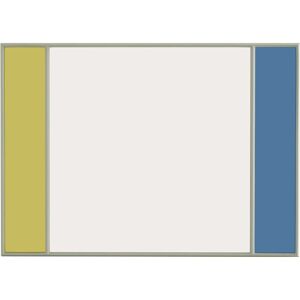 Magis Miroir vitrail rectangulaire gris clair 50x70cm