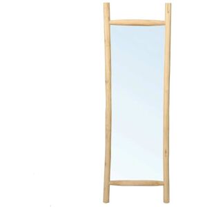 Bazar Bizar Miroir rectangulaire avec contour en bois de teck naturel 17057cm