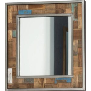 Wanda Collection Miroir de salle de bain Factory teck metal 70x70