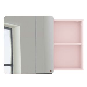 Meubles & Design Miroir placard salle de bain 58x80cm en bois rose