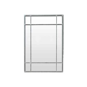 Decoclico Miroir Art Deco en metal finition zinc - 130 x 90 cm - Wallis