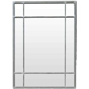 Decoclico Miroir Art Deco en metal finition zinc - 97 x 67 cm - Wallis