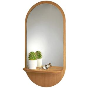 Reine Mere Miroir mural avec tablette Solstice