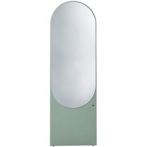 Meubles & Design Grand miroir sur pied ovale en bois vert