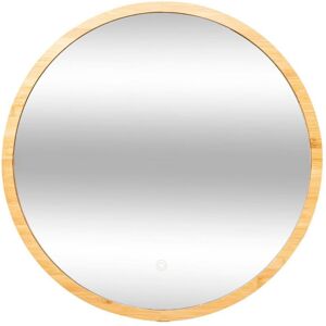 Five Simply smart Miroir rond mural LED bambou D57cm