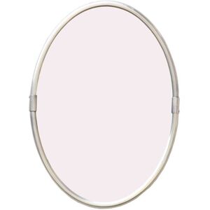 Decoclico Miroir ovale en laiton -42.000x57.000 cm - Argent - Metal