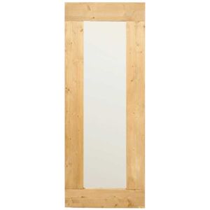 Hannun Miroir avec cadre en bois de couleur marron clair 165 cm