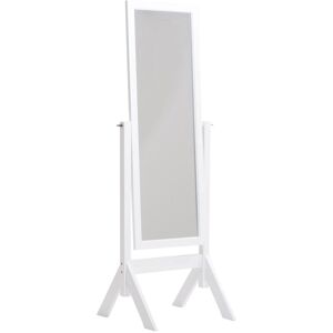 CLP Miroir sur pieds en bois Blanc