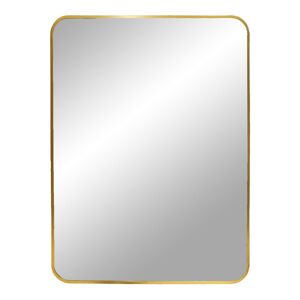 Meubles & Design Miroir rectangulaire 70x50cm contour metal or