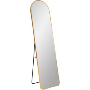 Meubles & Design Miroir sur pied contour en metal or