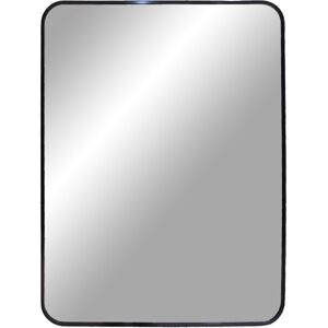 Meubles & Design Miroir rectangulaire 70x50cm contour metal noir