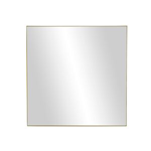 Pomax Miroir carre 80cm contour en metal dore