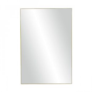 Pomax Miroir rectangulaire 118x80cm contour metal dore