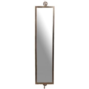 Hellin Miroir rectangulaire pivotant en metal dore vieilli H106