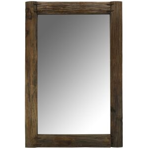 Aubry Gaspard Miroir rectangulaire en bois recycle rustique rectangle