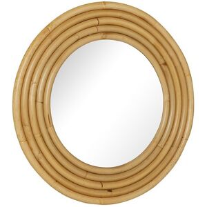 Kok Maison Miroir rond en rotin D70