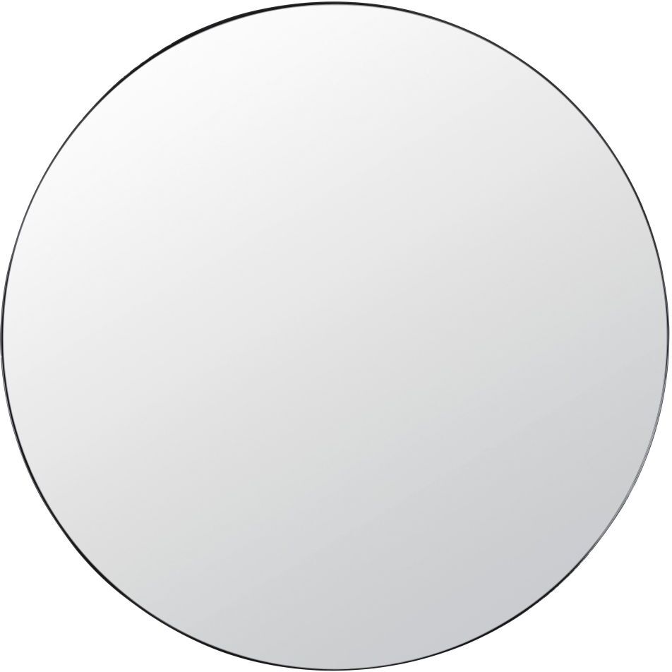 Maisons du Monde Miroir rond en métal noir D121