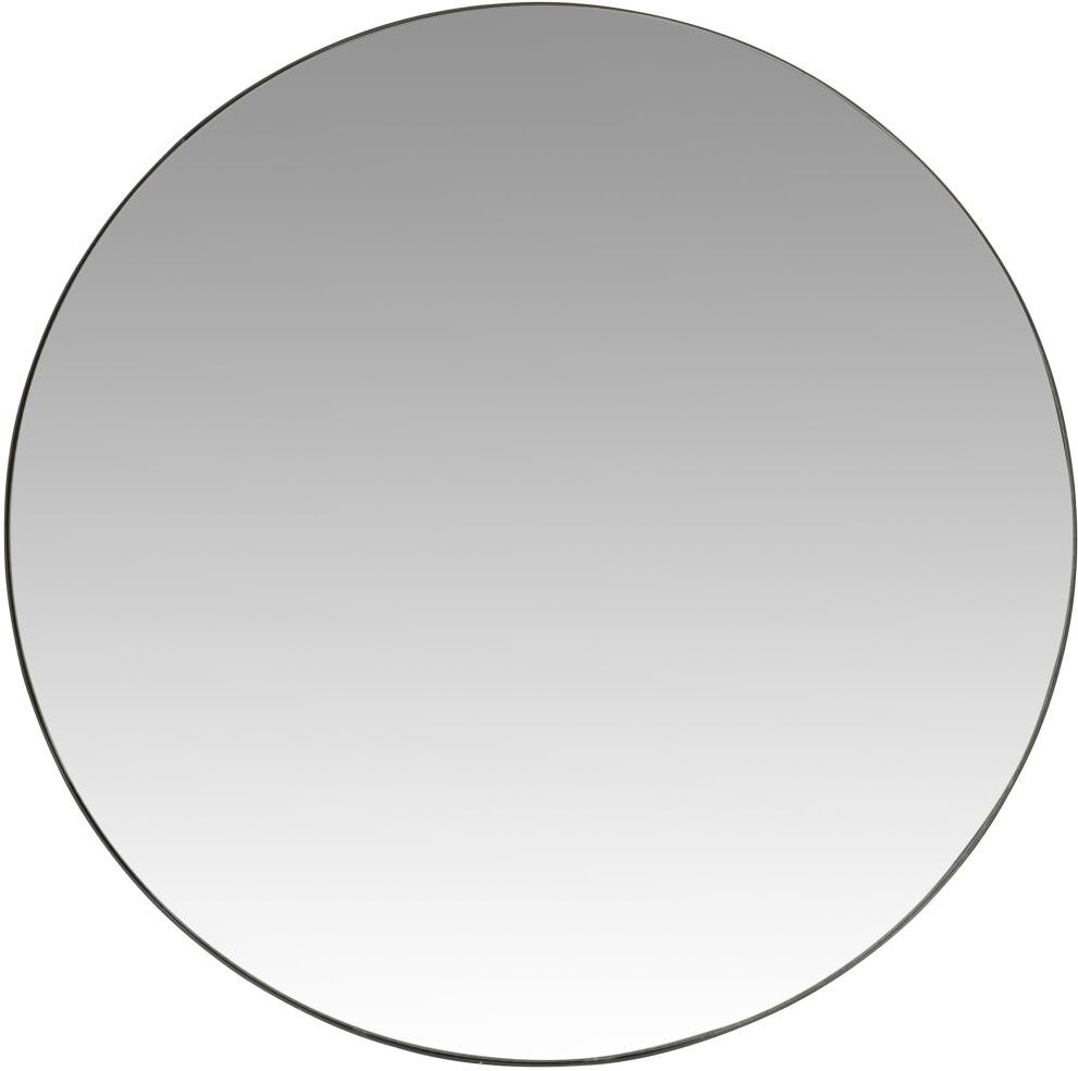 Maisons du Monde Miroir rond en métal noir D90