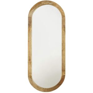 Maisons du Monde Miroir ovale en bois de manguier 50x120