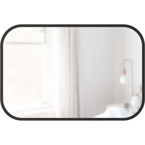 Umbra Miroir HUB Large Rectangulaire Bord Caoutchouc Noir 61 X 91 cm