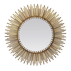 EMDE Miroir soleil métal doré 80cm