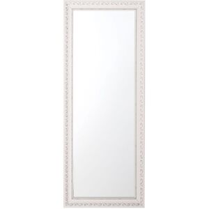 Beliani Miroir en matériaux synthétiques blanc 130x50