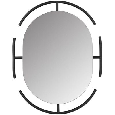 Zuiver Miroir en acier noir - Publicité Zuiver Miroir en acier noir - Publicité