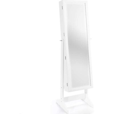 Giantex Armoire à bijoux avec miroir sur pied 41x36,5x146 cm - Publicité Giantex Armoire à bijoux avec miroir sur pied 41x36,5x146 cm - Publicité