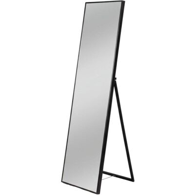 ORESTELUCHETTA Miroir sur pied mdf noir mat 170x50x48 cm - Publicité ORESTELUCHETTA Miroir sur pied mdf noir mat 170x50x48 cm - Publicité