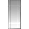 Maisons du Monde Grand miroir fenêtre rectangulaire en métal noir 70x170