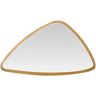 EMDE Miroir triangle arrondi doré 46x27x4cm